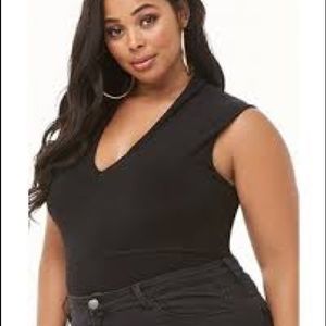PLUS SIZE Sexy V Neck Bodysuit size 3X